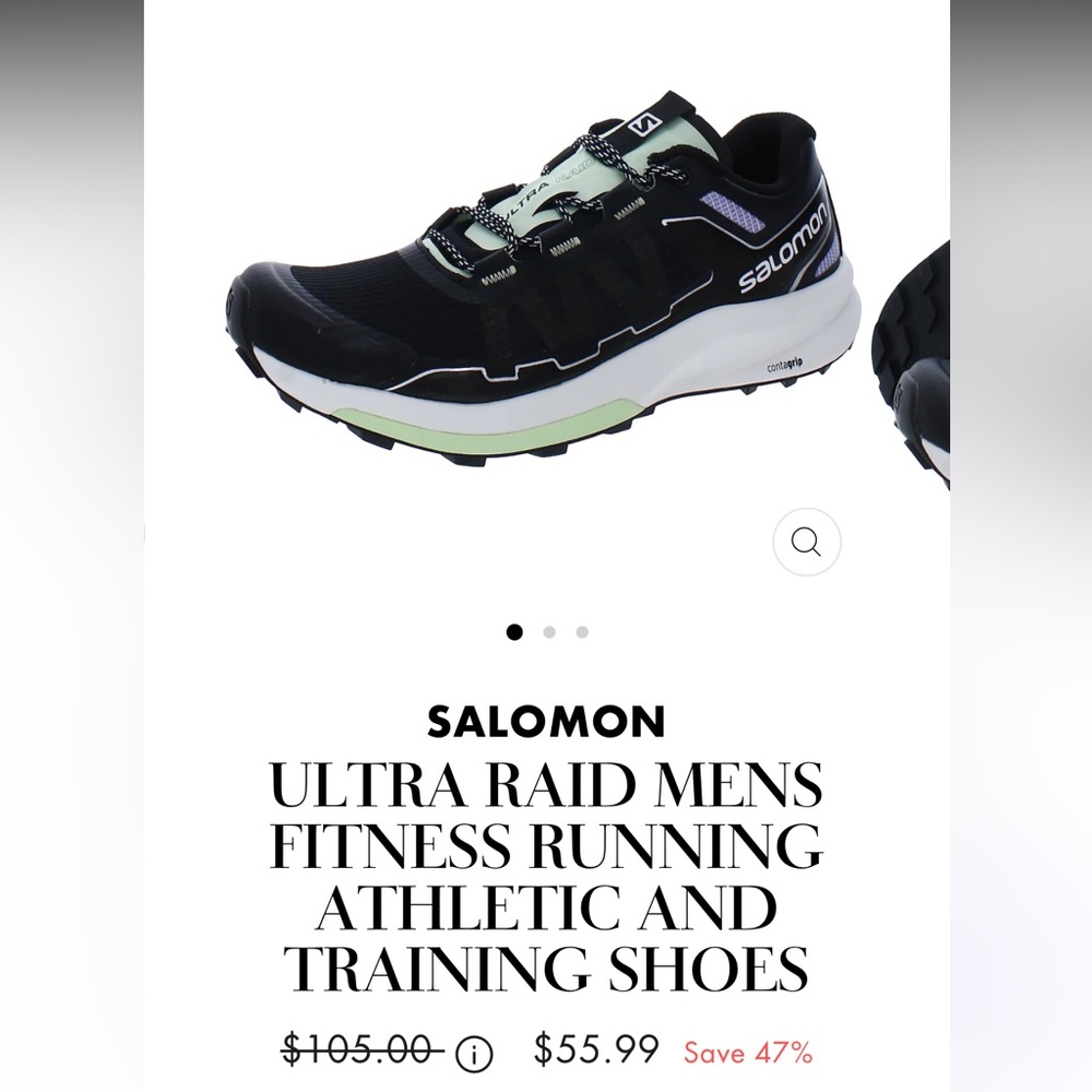 New in box with tags Salomon ultra raid running shoes